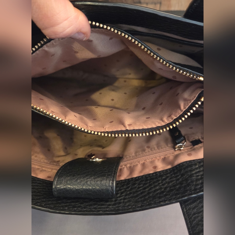 Kate Spade Black Leather Stewart Street Big Boy Tote - Picture 11 of 16